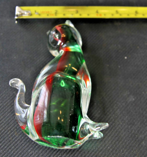 Vintage glass cat figurine - vintage,