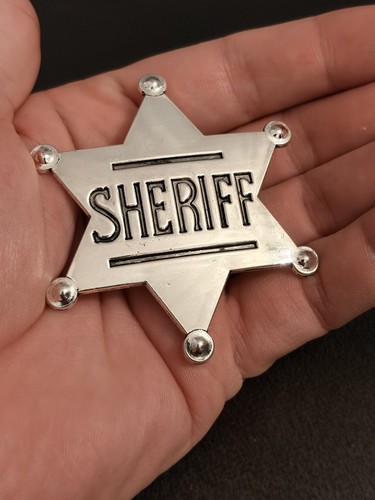 Metal sheriff star - sheriff,