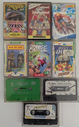 Atari 400 800 9 cassette - 400/800/xl/xe,