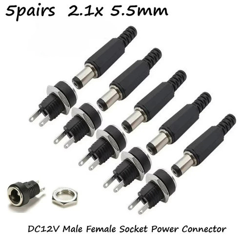 Pair 12v power connector - power,