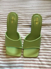 lime green womens shoes size 4