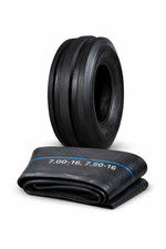 1x 7.50-16 Tractor Tyre 3 Rib