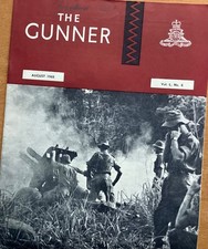 Original “THE GUNNER” British Army Royal Artillery Journal, August 1968