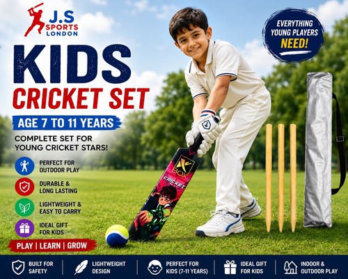 Kids wooden cricket - kids, set