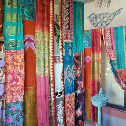 2pc indian sari - indian, patchwork