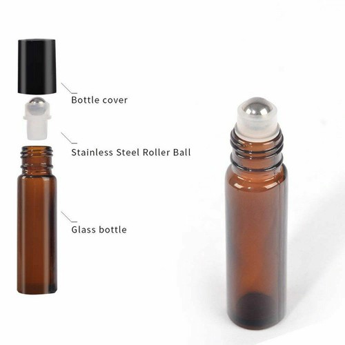 10pcs 10ml amber roll - 10pcs,