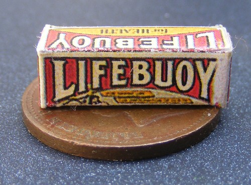 Dolls house old lifebuoy soap - dolls,