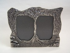 Vintage Pewter Twin Photo