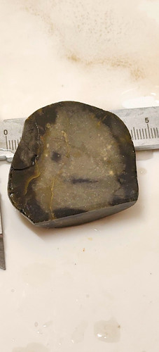 Polished agate slice - slice, mineral