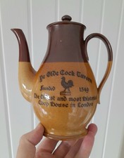Rare advertising saltglaze stoneware Coffee Pot c.1920's