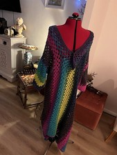 Hand Crochet Boho Full Length Maxi Dress Size 14-18 Boho Hippy