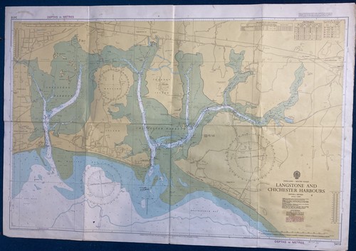 1974 admiralty marine chart - marine,