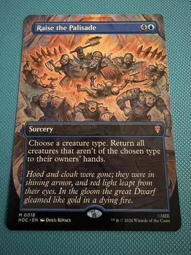Raise the palisade - raise,