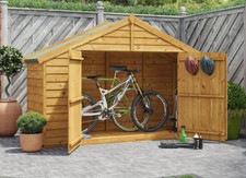 BillyOh Mini Keeper 3x8 Wooden Garden Storage Shed Outdoor Apex Tool Bike Store