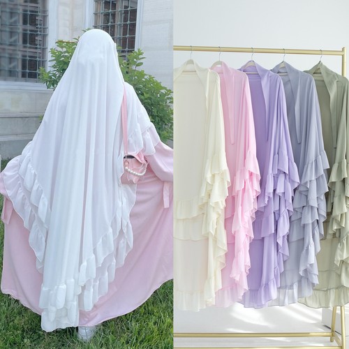 Muslim women ruffles double - muslim,