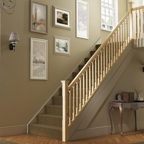 Staircase railing set - staircase,