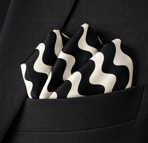 Black and ivory abstract - and,