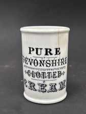 60107 Old Vintage Antique Ironstone Printed Pot Jar Cream Jug Dairy London