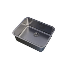 UKinox Single Bowl Polished Stainless Steel Undermount kitchen sink 500x400mm