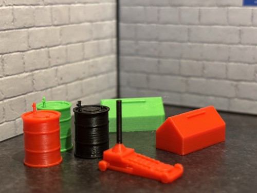 Scale garage accessories - scale,