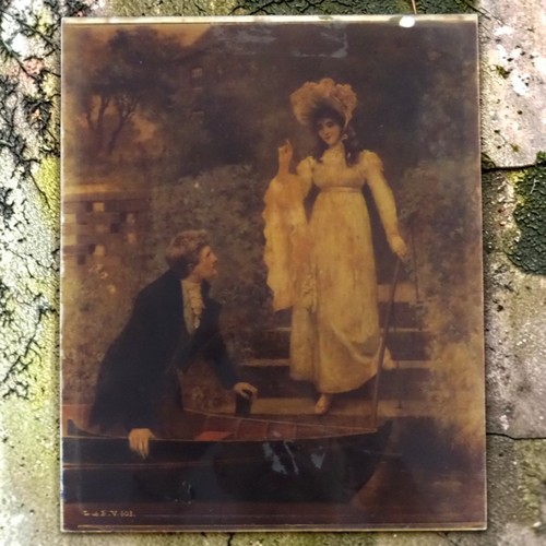 Unframed crystoleum print - unframed,