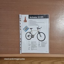 Raleigh 1990' MTB Activator  18 STI Original/Specification/Brochure/Sheet #255
