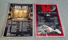 RIVAL SONS FLYER X 2 ** SHOWING 2015 & 2019 UK / EU TOUR DATES ** XLNT CONDITION
