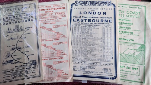 Old southdown express routes - old,