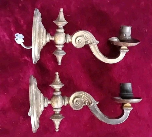 Vintage brass wall lights 2 - wall, x