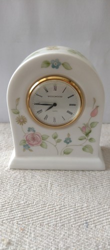 Wedgwood rosehip china clock - wedgwood,