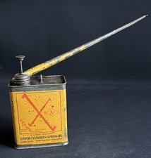 REDEX UPPER CYLINDER LUBRICANT & SPRING OIL CAN VINTAGE GUN FITMENT DISPLAY TIN