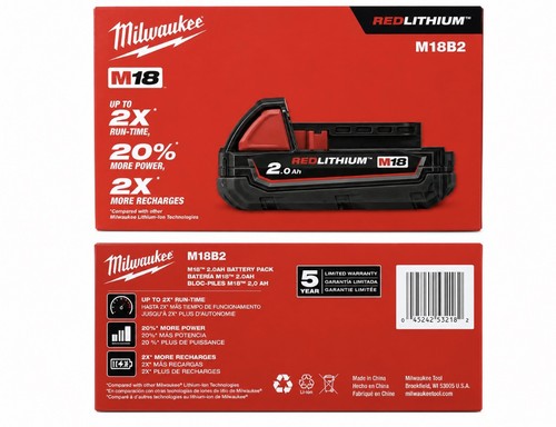 Milwaukee m18b2 18v m18 fuel - milwaukee,