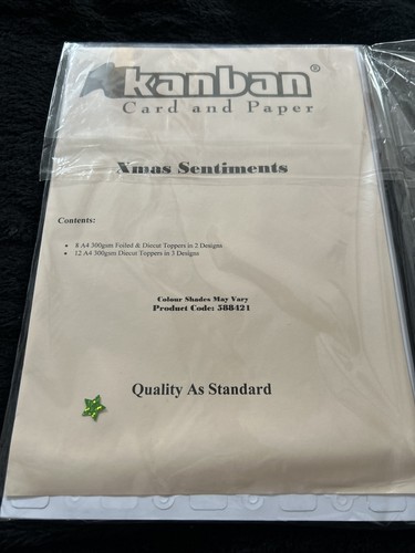 Kanban xmas sentiments card - sentiments,