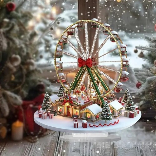 Christmas ferris wheel - christmas,