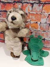 Wolf Hand Puppet And Crocodile