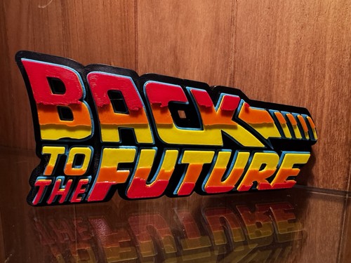 Back the future logo 3d - back,