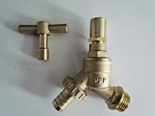 Lockshield brass garden - garden, bib