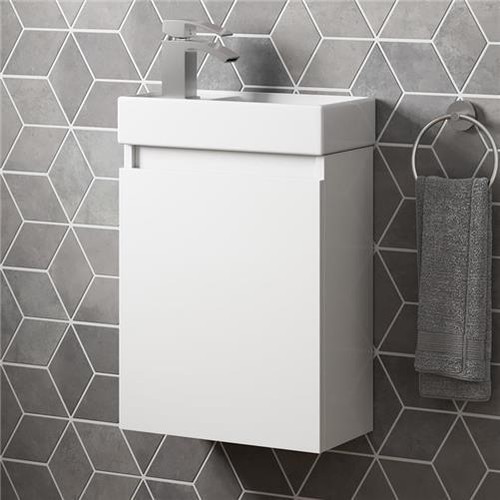 Gloss white wall hung - gloss,