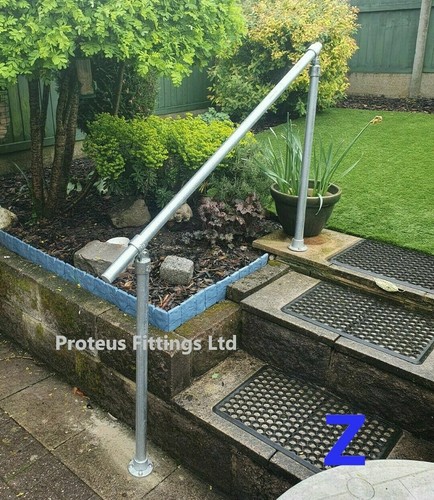 Outdoor handrail garden steps - handrail,