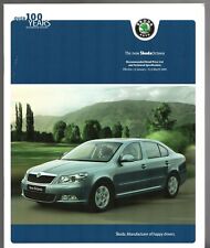 Skoda Octavia Jan-Mar 2009 UK Market Brochure S SE Elegance L&K 4x4 vRS Scout