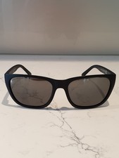 REVO Grand Sixties Sunglasses - Black Polarized Glass Lens - Matt Black Frame