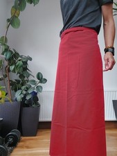 Waiter/ Waitress Long Apron, Red. One Size.