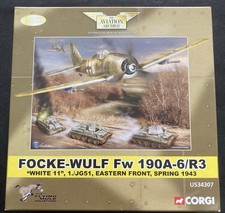 Corgi Aviation Archive FW-190A White 11. US34307. Flying Mule Ltd Ed
