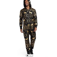 Tipsy Elves Mens XL Black Gold