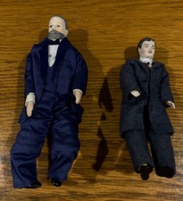 Two Victorian Era Men Dolls