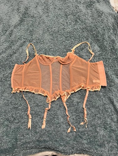 Mesh lingerie top corset with - corset,