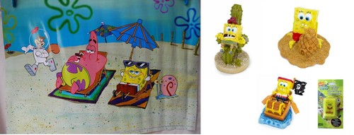 Aquarium ornament spongebob - -,