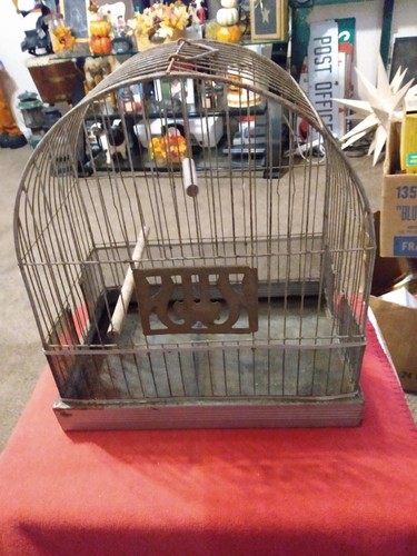 Antique wire mesh - bird, cage