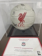 Official Liverpool COA Liverpool FC Squad Signed Football 19/20