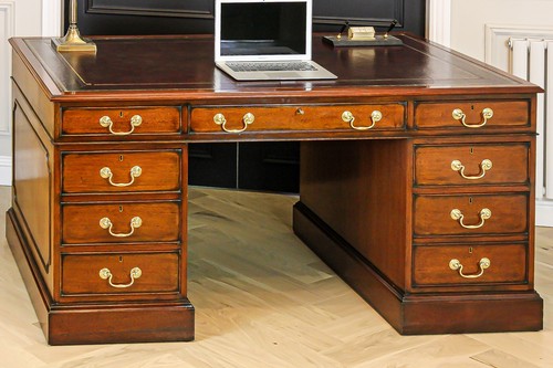 Large antique solid mahogany - large,